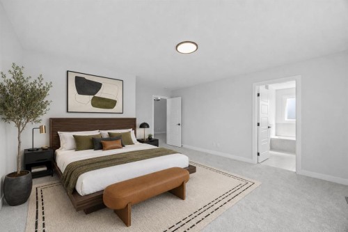 35 Creekside Rise Sw, Calgary, AB - Indoor Photo Showing Bedroom