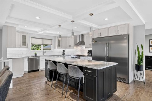 10807 Mapleshire Crescent Se, Calgary, AB - Indoor Photo Showing Kitchen With Upgraded Kitchen