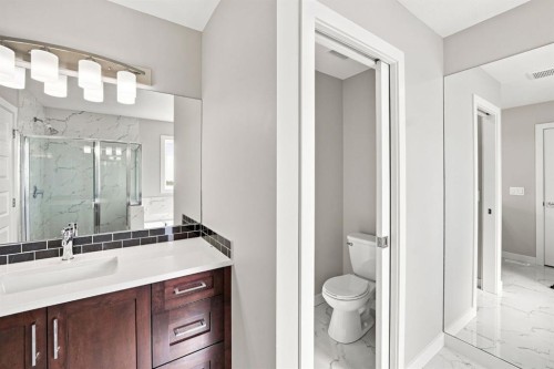 11 Savanna Villas Ne, Calgary, AB - Indoor Photo Showing Bathroom