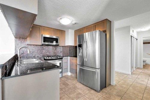 411-429 14 Street Nw, Calgary, AB - Indoor Photo Showing Kitchen With Stainless Steel Kitchen With Double Sink With Upgraded Kitchen
