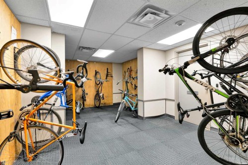 411-429 14 Street Nw, Calgary, AB - Indoor Photo Showing Gym Room