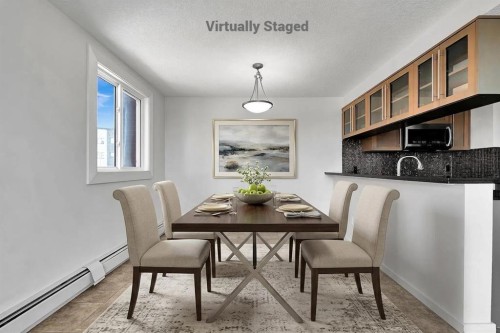 411-429 14 Street Nw, Calgary, AB - Indoor Photo Showing Dining Room