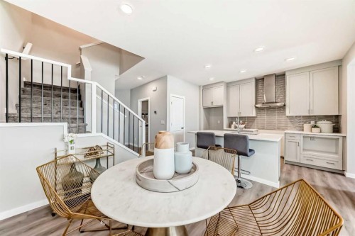 136 Heirloom Street Se, Calgary, AB - Indoor Photo Showing Dining Room