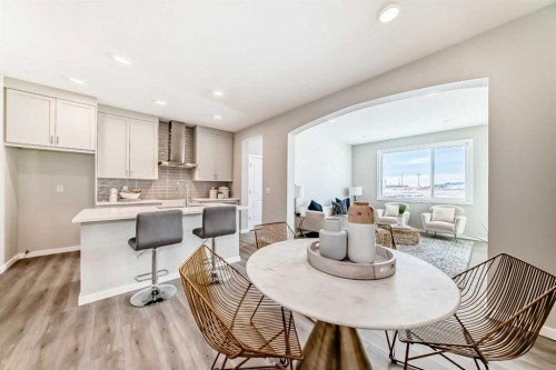 136 Heirloom Street Se, Calgary, AB - Indoor Photo Showing Dining Room
