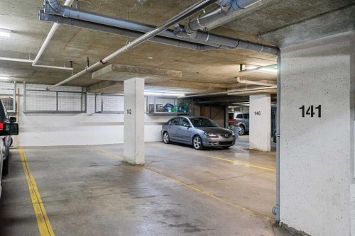 2307-604 East Lake Boulevard Ne, Airdrie, AB - Indoor Photo Showing Garage