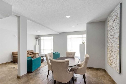 2307-604 East Lake Boulevard Ne, Airdrie, AB - Indoor Photo Showing Dining Room
