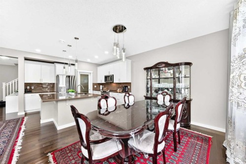 56 Evansborough Green Nw, Calgary, AB - Indoor Photo Showing Dining Room
