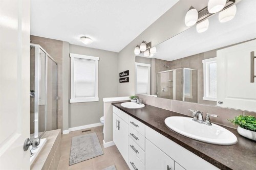 56 Evansborough Green Nw, Calgary, AB - Indoor Photo Showing Bathroom