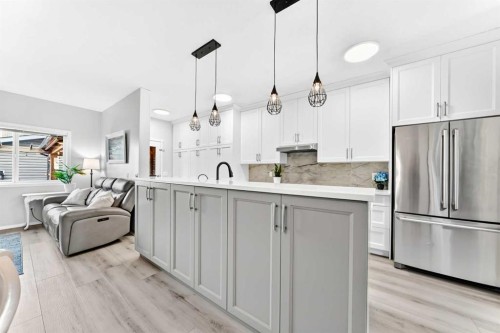 144 Copperstone Gardens, Calgary, AB - Indoor Photo Showing Kitchen With Upgraded Kitchen