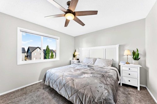 144 Copperstone Gardens, Calgary, AB - Indoor Photo Showing Bedroom