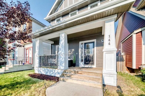 144 Copperstone Gardens, Calgary, AB - Outdoor With Deck Patio Veranda