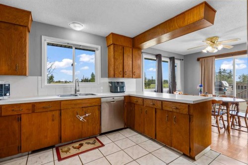 466054 113 Street East, Rural Foothills County, AB - Indoor Photo Showing Kitchen With Double Sink
