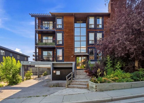 306-2611 15A Street Sw, Calgary, AB - Outdoor With Balcony With Facade