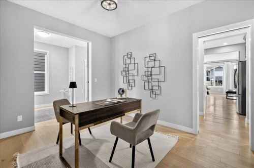 137 Cranbrook Cove Se, Calgary, AB - Indoor Photo Showing Dining Room