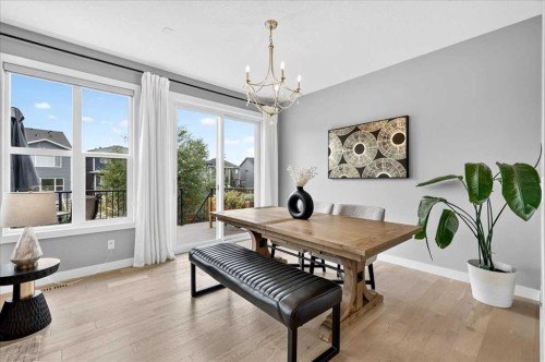 137 Cranbrook Cove Se, Calgary, AB - Indoor Photo Showing Dining Room