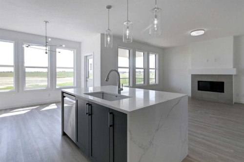 160 Copperhead Road Se, Calgary, AB - Indoor Photo Showing Kitchen With Upgraded Kitchen