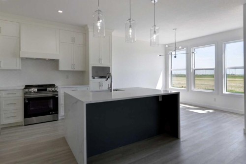 160 Copperhead Road Se, Calgary, AB - Indoor Photo Showing Kitchen With Upgraded Kitchen