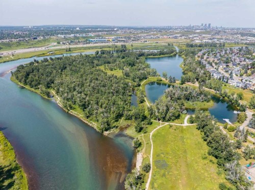 116 Riverbirch Crescent Se, Calgary, AB - Outdoor With Body Of Water With View