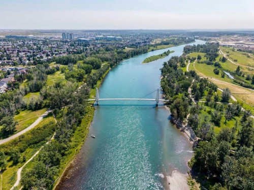 116 Riverbirch Crescent Se, Calgary, AB - Outdoor With Body Of Water With View