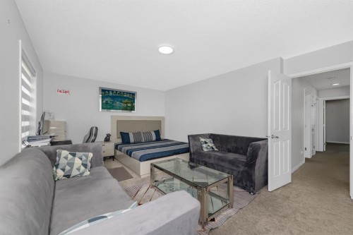 50 Saddleland Crescent Ne, Calgary, AB - Indoor Photo Showing Living Room