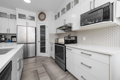 50 Saddleland Crescent Ne, Calgary, AB - Indoor Photo Showing Kitchen With Stainless Steel Kitchen With Double Sink With Upgraded Kitchen