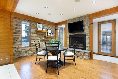 738 Crescent Road Nw, Calgary, AB - Indoor With Fireplace