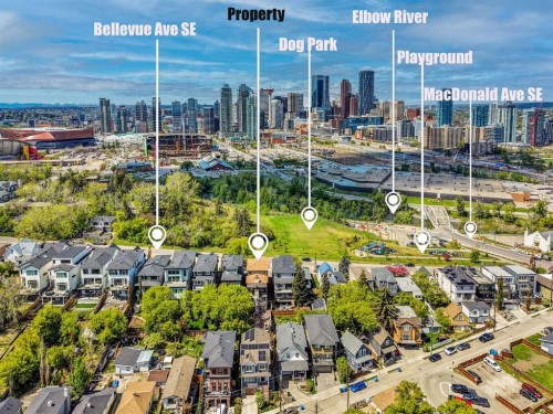 1108 Bellevue Avenue Se, Calgary, AB - Outdoor With View