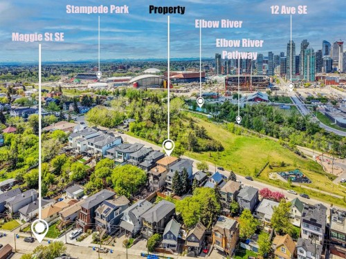 1108 Bellevue Avenue Se, Calgary, AB - Outdoor With View