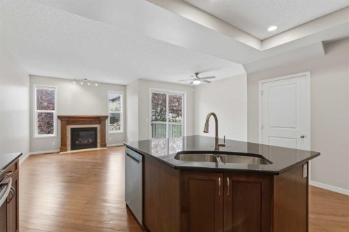 40 Panatella Mews Nw, Calgary, AB - Indoor With Fireplace