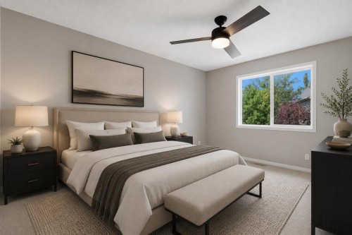 40 Panatella Mews Nw, Calgary, AB - Indoor Photo Showing Bedroom