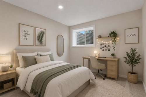 40 Panatella Mews Nw, Calgary, AB - Indoor Photo Showing Bedroom