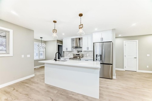59 Templeson Road Ne, Calgary, AB - Indoor Photo Showing Kitchen With Stainless Steel Kitchen With Upgraded Kitchen