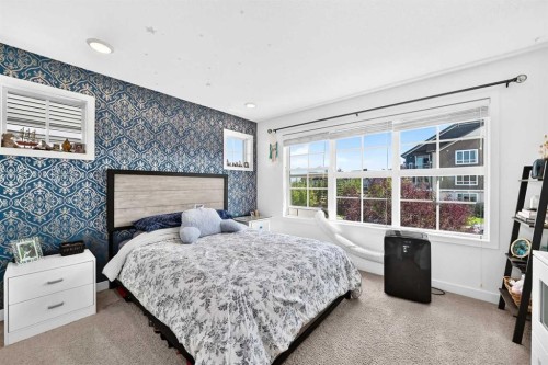 162 Silverado Boulevard Sw, Calgary, AB - Indoor Photo Showing Bedroom