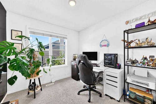 162 Silverado Boulevard Sw, Calgary, AB - Indoor Photo Showing Office