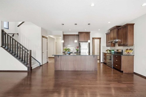 691 Panamount Boulevard Nw, Calgary, AB - Indoor Photo Showing Kitchen With Stainless Steel Kitchen