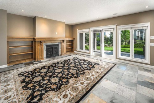 41 Cranleigh Park Se, Calgary, AB - Indoor With Fireplace