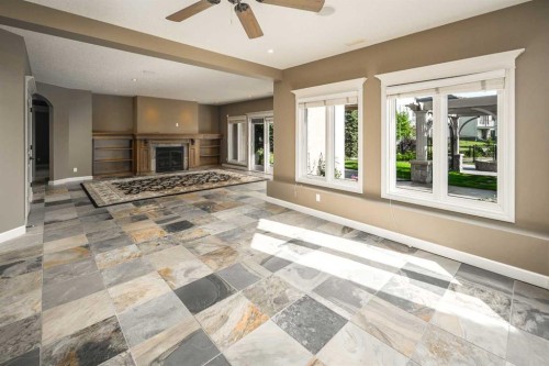 41 Cranleigh Park Se, Calgary, AB - Indoor With Fireplace