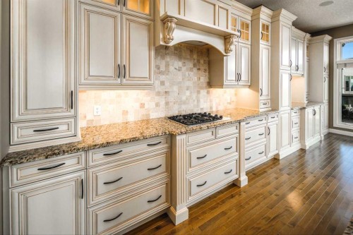41 Cranleigh Park Se, Calgary, AB - Indoor Photo Showing Kitchen With Upgraded Kitchen