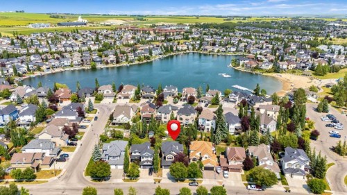 391 Banister Drive, Okotoks, AB - Outdoor With Body Of Water With View
