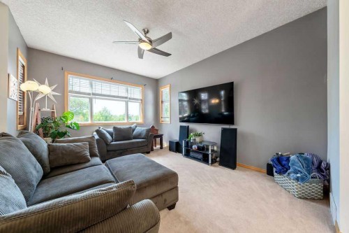 391 Banister Drive, Okotoks, AB - Indoor Photo Showing Living Room