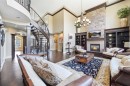 109 Aspen Ridge Place Sw, Calgary, AB  - Indoor Photo Showing Living Room With Fireplace 