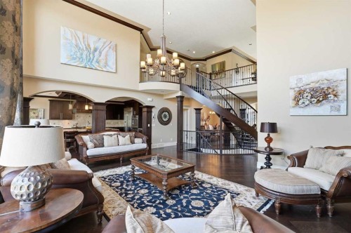 109 Aspen Ridge Place Sw, Calgary, AB - Indoor Photo Showing Living Room