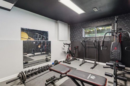 19 Covington Close Ne, Calgary, AB - Indoor Photo Showing Gym Room