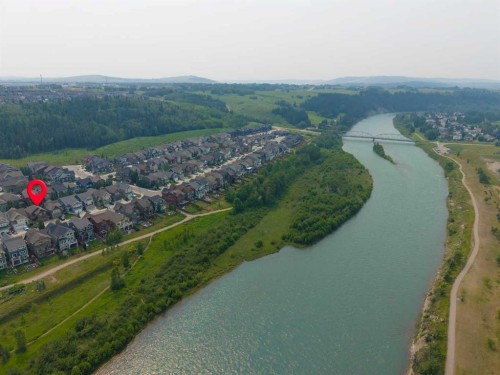 81 Riviera View, Cochrane, AB - Outdoor With Body Of Water With View