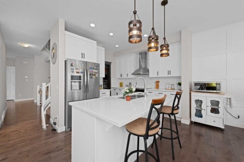 62 Redstone Mews Ne, Calgary, AB - Indoor Photo Showing Kitchen With Upgraded Kitchen