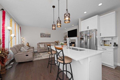 62 Redstone Mews Ne, Calgary, AB - Indoor With Fireplace