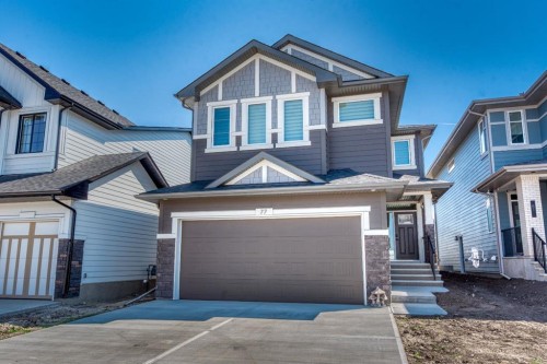 77 Versant Point Sw, Calgary, AB - Outdoor With Facade