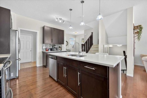 42 Nolancrest Rise Nw, Calgary, AB - Indoor Photo Showing Kitchen With Double Sink With Upgraded Kitchen
