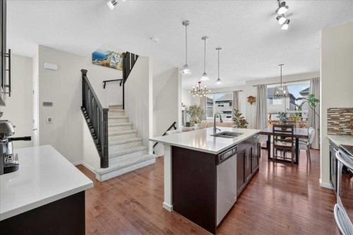 42 Nolancrest Rise Nw, Calgary, AB - Indoor Photo Showing Kitchen With Double Sink With Upgraded Kitchen