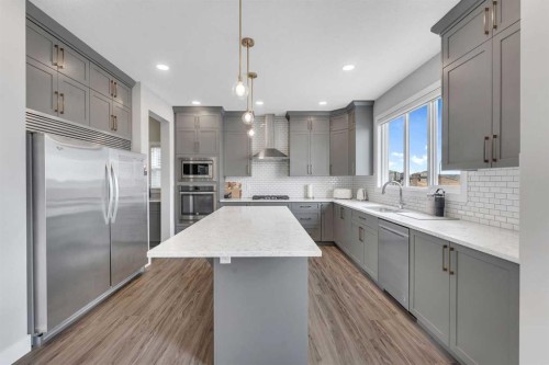 81 Carringvue Manor Nw, Calgary, AB - Indoor Photo Showing Kitchen With Stainless Steel Kitchen With Upgraded Kitchen